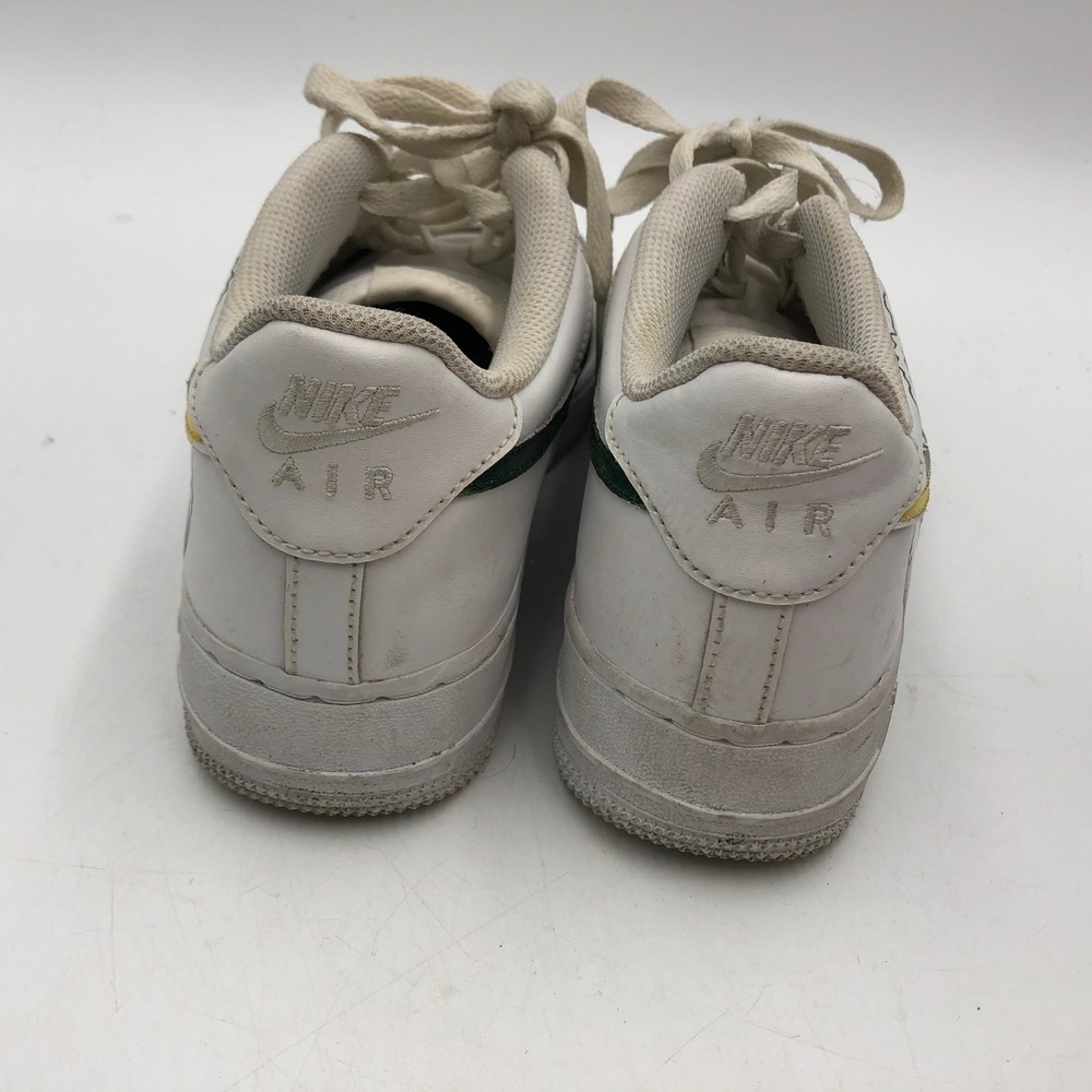 Nike Air Force 1 Low Custom Great Wave White Leather Sneakers 314192-117 Size 7Y - Picture 6 of 9